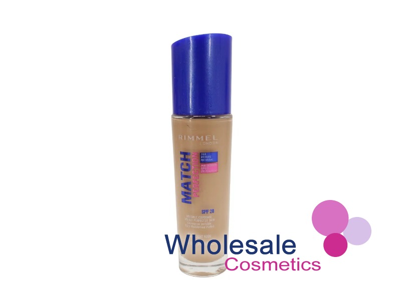 6 x Rimmel Match Perfection 24Hr Foundation - 102 LIGHT NUDE